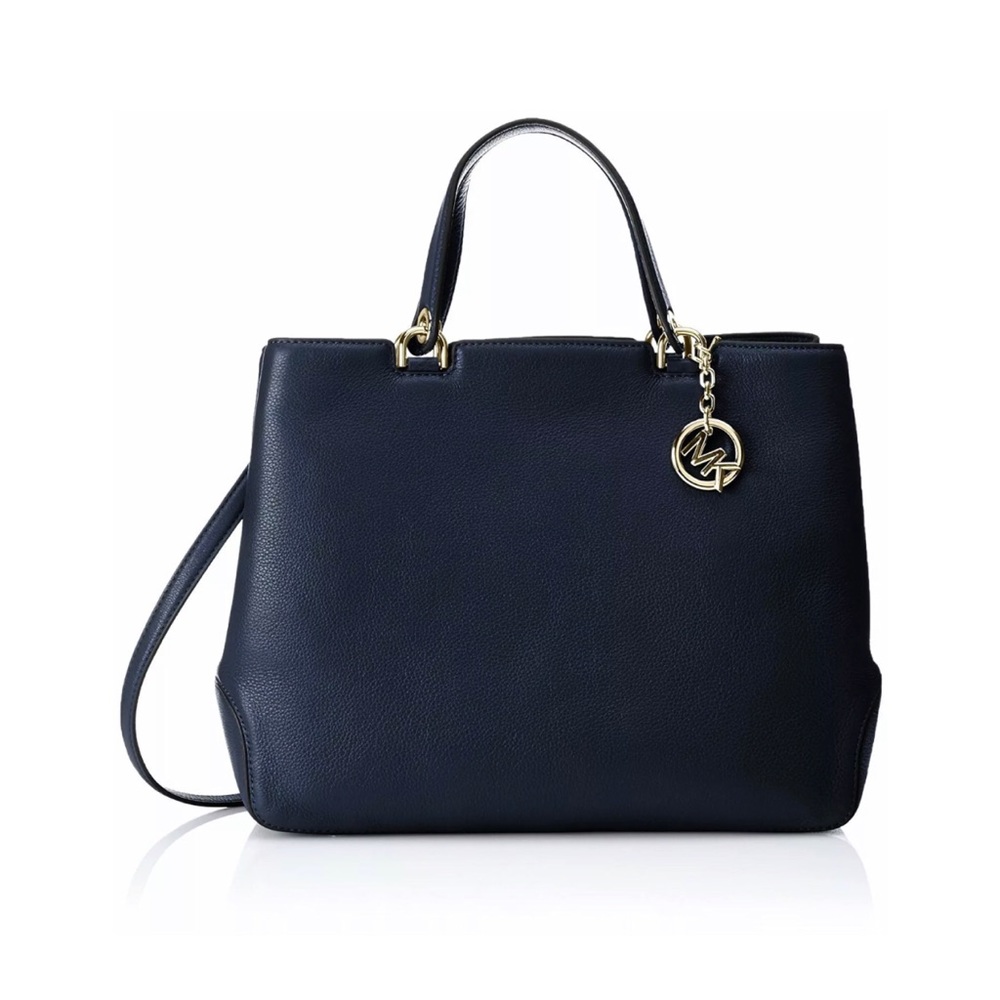NWT MICHAEL KORS ANABELLE LARGE Tote ADMIRAL NAVY